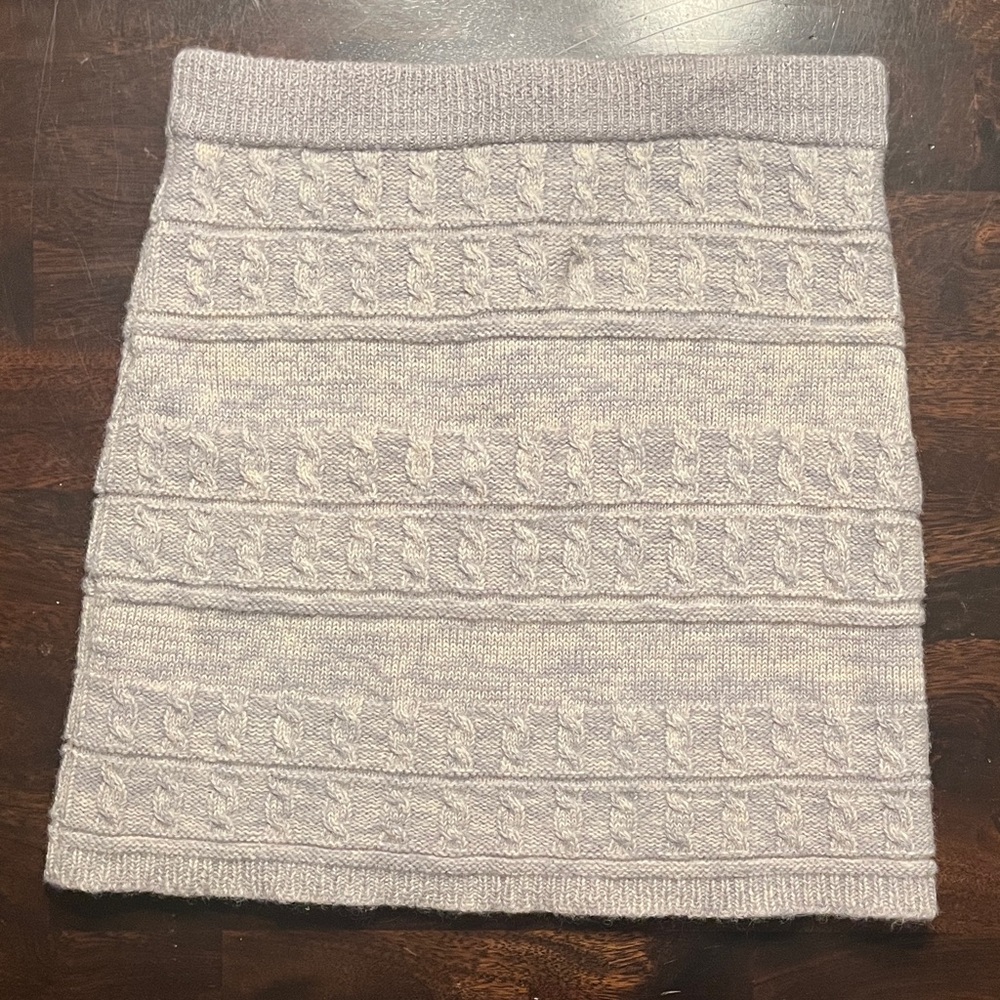 Cable Knit Sweater Skirt